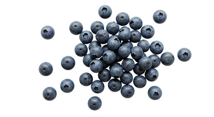 Overhead View of Blueberries