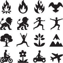 fire icons set