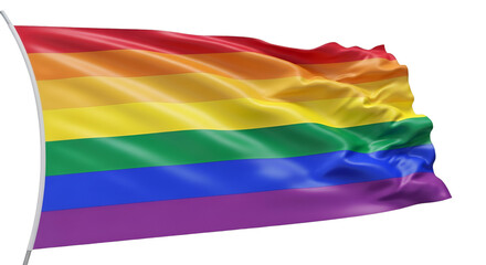 Waving Rainbow Pride Flag rainbow flag lgbtq