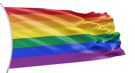 Waving Rainbow Pride Flag rainbow flag lgbtq