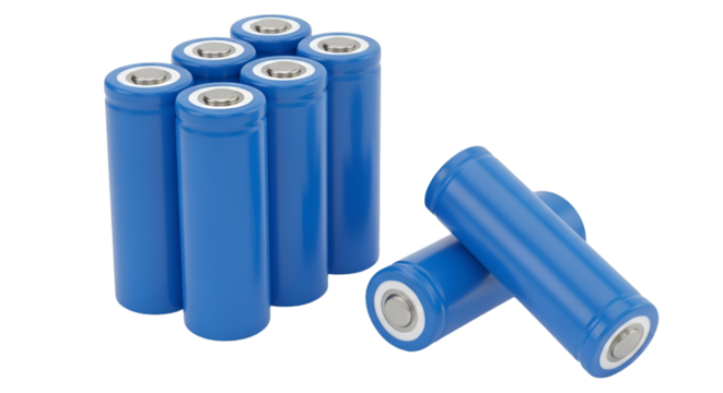 Blue Cylindrical Batteries (106) graphic