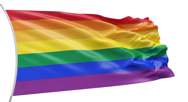 Waving Rainbow Pride Flag rainbow flag lgbtq