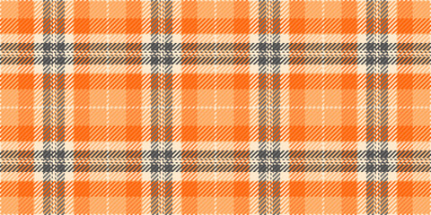 Warm autumnal plaid pattern in orange, beige, and gray.  Perfect for fallthemed designs, textile prints, and seasonal branding.