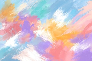Abstract pastel brushstrokes of soft colors