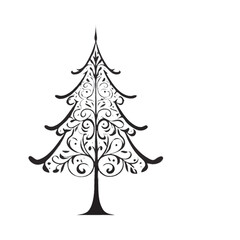 christmas tree vector illustration