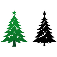 Obraz premium Two Christmas tree 