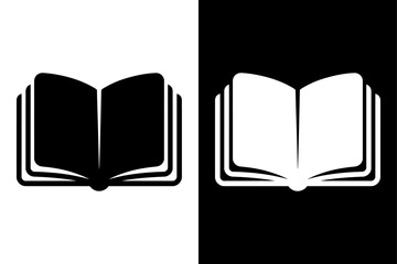 Address Book Icon. Solid Black Contacts List Silhouette Vector Illustration
