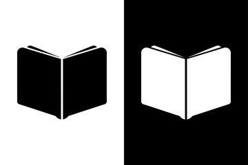 Contacts Icon Vector. Black Silhouette Address Book Symbol in Simple Design