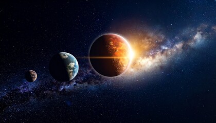 Obraz premium planets space