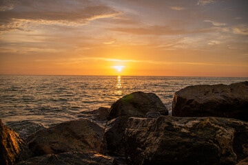 Sunset at Honeymoon Beach in Florida