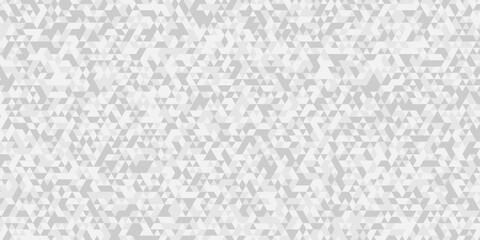 Vector white and gray overlapping polygon square texture. Seamless geometric pattern triangle shapes low polygon backdrop background. Abstract line poly wall background.	