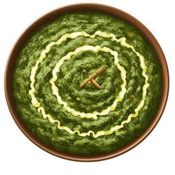 Punjabi sarson da saag mustard greens curry