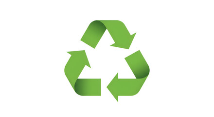 Green Recycling Symbol - Eco-Friendly Environment Concept