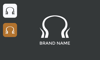 Geometric Jellyfish Logo, Abstract Marine Symbol, Modern Ocean Icon, White Icon Black Background