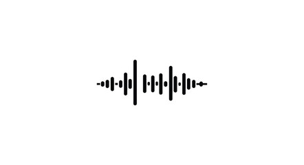 Fototapeta premium Abstract sound waveform graphic representing audio signal data and music technology concepts