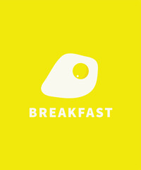 Frying eggs logo, Creative omelette illustration logo design, breakfast logo inspiration, restaurant logo design vector