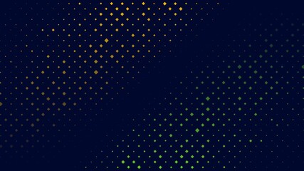 Orange and green square halftone dots abstract futuristic background. Seamless looping minimal geometric motion design. Video animation Ultra HD 4K 3840x2160 - Powered by Adobe