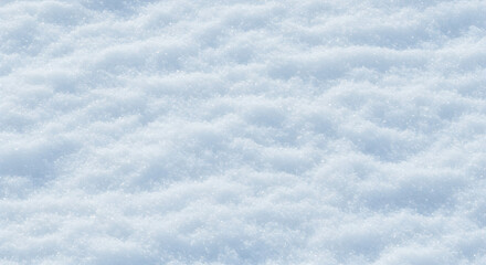Obraz premium Close-up of fresh snow surface with soft texture and shadows 
