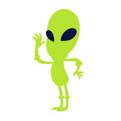 green alien illustration vector
