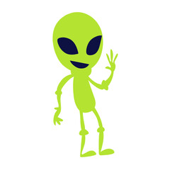 green alien illustration vector
