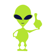 green alien illustration vector
