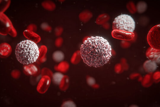 Norovirus particles circulating in the human bloodstream, surrounded by red blood cells, along with other enteric viruses like Rotavirus and Astrovirus