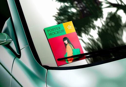 Street Car Flyer Mockup