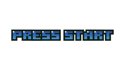 Press start blue text message screen.