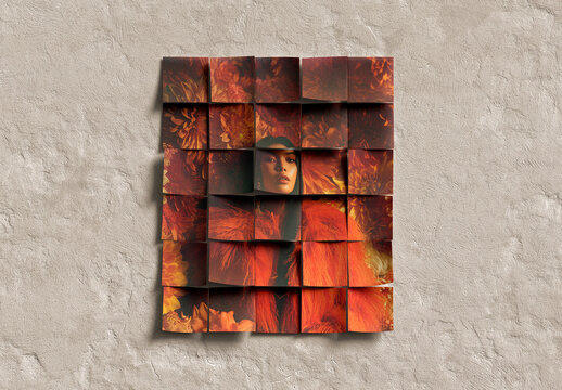 Sticky Notes Wall Collage Mockup