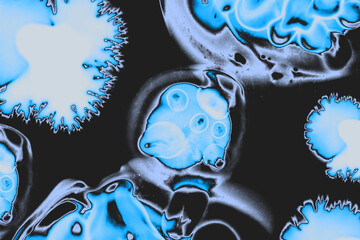 abstract background with blue water drops