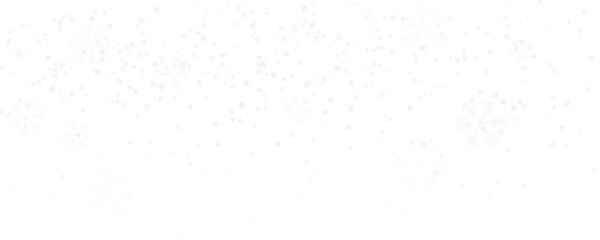 Winter snowfall background with various snowflakes. A Christmas and New Year holiday overlay. PNG illustration with a transparent background for festive banners, cards, and websites.