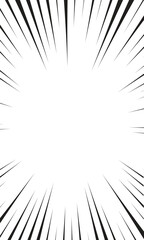 Naklejka premium Comic Book Speed Lines - Radial Burst Effect