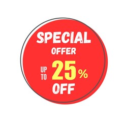 special offer sale banner design. Marketing promotion banner design