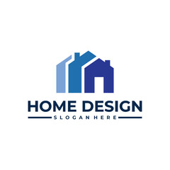 Modern real estate house logo