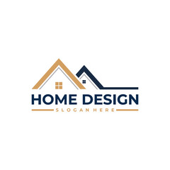 Modern real estate house logo