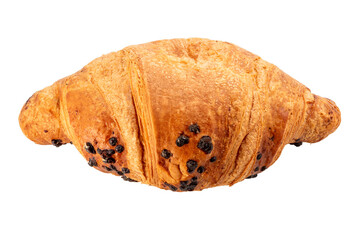 Chocolate croissant isolated