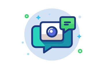 clickmeeting icon showing rounded camera symbol inside