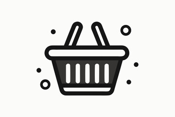 Ebay shopping basket icon with three product items
