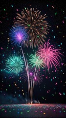 fireworks in the sky