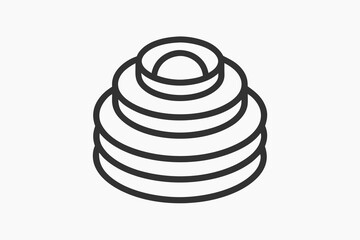 Figma logo icon minimal stacked geometric shape vector