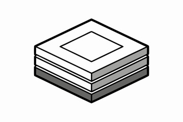 Notion logo icon small clean minimal geometric square