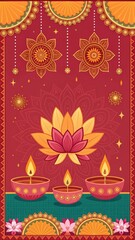 beautiful decorative diwali banner background