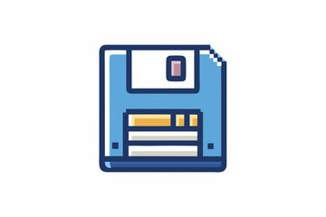 Save floppy disk pixel perfect retro digital icon