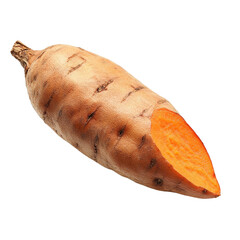 Sweet Potato isolated on transparent background.