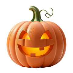 3d halloween pumpkin jack-o'-lantern festive autumn decor spooky atmosphere digital art creative design