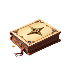 3d halloween book of spells enchanted library digital art mystical atmosphere close-up fantasy concept