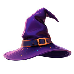 Enchanting 3d halloween witch hat design fantasy realm digital art magical atmosphere close-up view