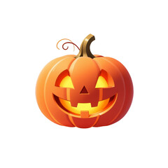 3d halloween pumpkin display spooky atmosphere digital artwork festive environment creative perspective