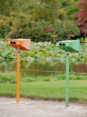 Fernglas im Arboretum Ellerhoop