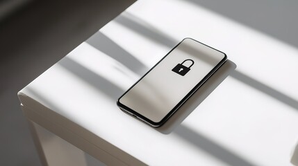 Security of smartphones protected by lock icons